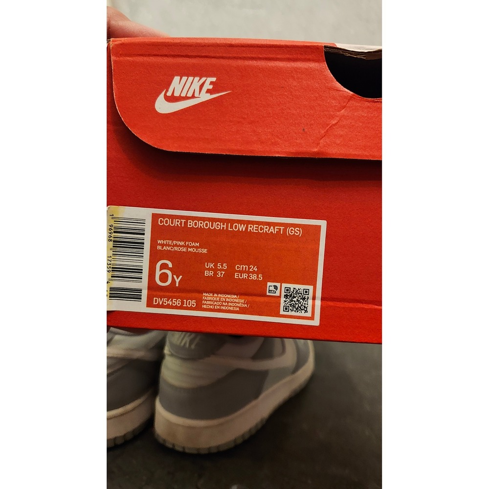 Nike Dunk Low GS Pure Platinum Wolf Grey 6Y Youth Sneakers White Gray UK‎ 5.5 - Picture 9 of 10